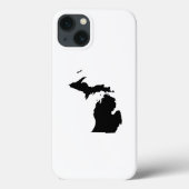 Michigan in het zwart-wit Case-Mate iPhone case (Achterkant)