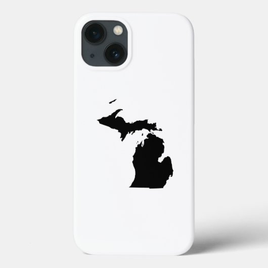 Michigan in het zwart-wit Case-Mate iPhone case (Achterkant)