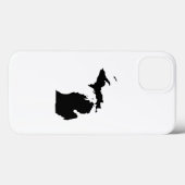 Michigan in het zwart-wit Case-Mate iPhone case (Achterkant (horizontaal))
