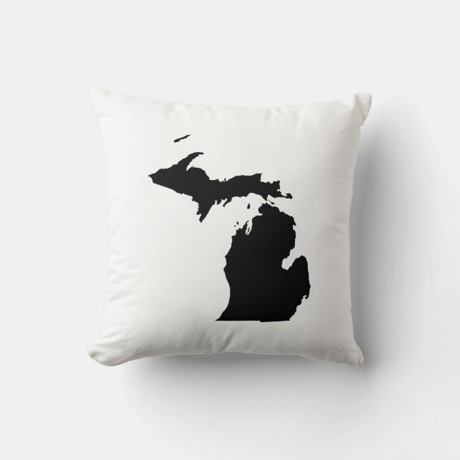 Michigan in het zwart-wit kussen (Voorkant)