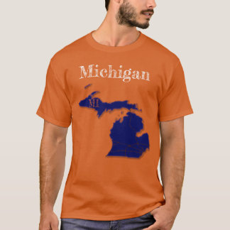 Michigan Interstatewegen [Marineblauw ontwerp] T-shirt