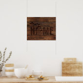 Michigan is thuis | Houtlook Poster (Keuken)