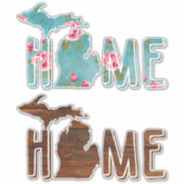 Michigan is thuis | Michigan Sticker (Voorkant)