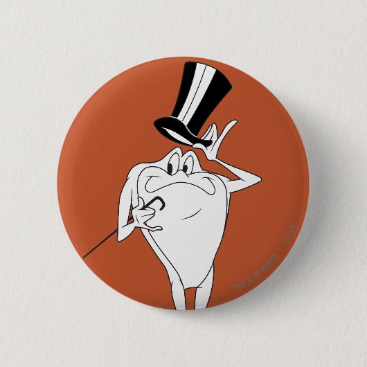 Michigan J. Frog Happy Ronde Button 5,7 Cm (Voorkant)