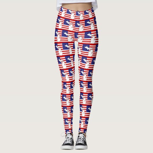 MICHIGAN KAART LEGGINGS (Voorkant)