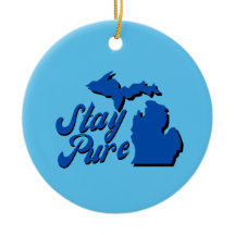 Michigan - Kaart overzicht Ornament