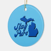 Michigan - Kaart overzicht Ornament (Links)