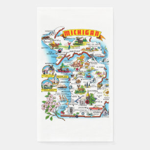 Michigan Kaart Servet