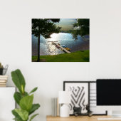 Michigan Lake st sunset Poster (Thuiskantoor)