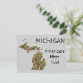 Michigan - Les cinq cartes postales les plus élevé (Debout devant)
