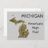 Michigan - Les cinq cartes postales les plus élevé (Devant / Derrière)