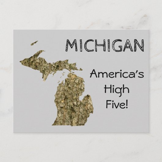 Michigan - Les cinq cartes postales les plus élevé (Devant)