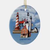 Michigan Lighthouses keramisch siermiddel Ornament (Rechts)