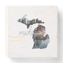 Michigan maakte typografie met een staatsSilhouet
