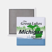 MICHIGAN MAGNEET (Voorkant / Achterkant)