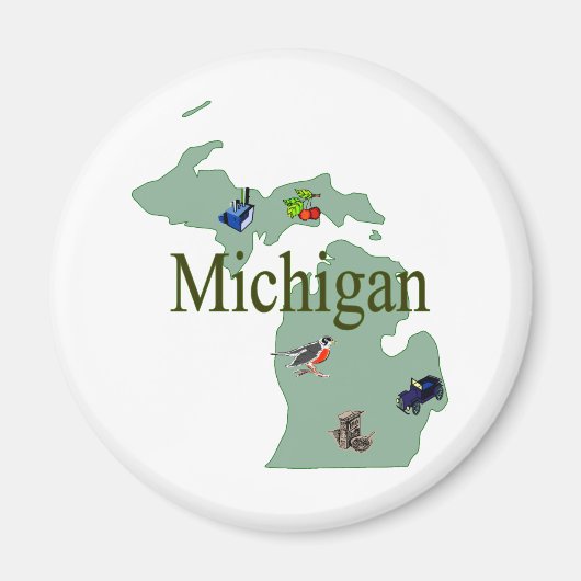 Michigan Magnet Magneet (Voorkant)