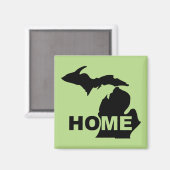 Michigan Maison loin de l'État Fridge Magnet (Recto/Verso)