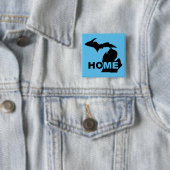 Michigan Maison loin de State Button Badge Pin (En situation)