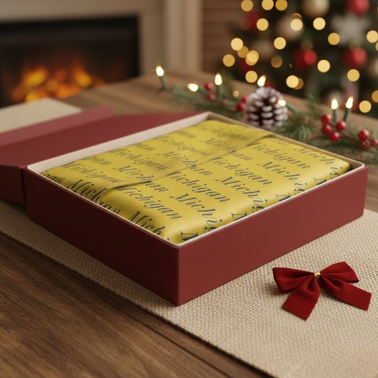 Michigan Maize en Blue Tissuepapier