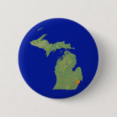 Michigan Map Button (Voorkant)