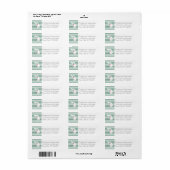 Michigan Map Home State Love met Custom Heart Etiket (Full Sheet)