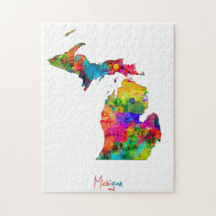 Michigan Map Legpuzzel