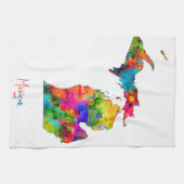 Michigan Map Theedoek (Horizontaal)