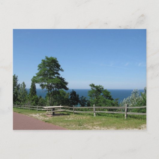 Michigan-meer van Arcadia MI Briefkaart (Voorkant)