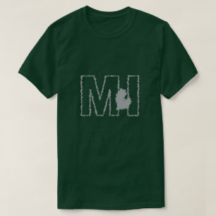 Michigan MI staat t-shirt
