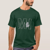 Michigan MI staat t-shirt (Voorkant)