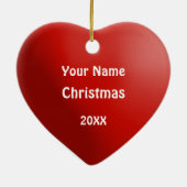 Michigan Motoneige coeur ornement de Noël (Dos)