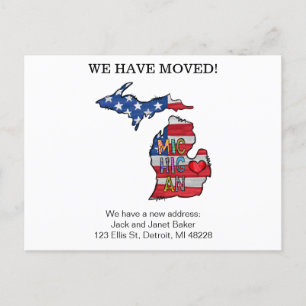Michigan Moving Announcement Briefkaart