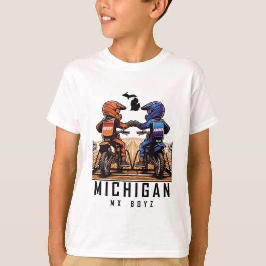 Michigan MX Boyz Kinder T-shirt (Voorkant)