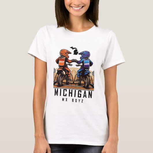 Michigan MX Boyz Vrouwen T-shirt (Voorkant)