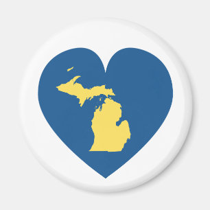 Michigan op Heart Magnet Magneet
