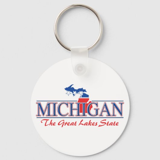 Michigan Patriotic Sleutelhanger (Voorkant)
