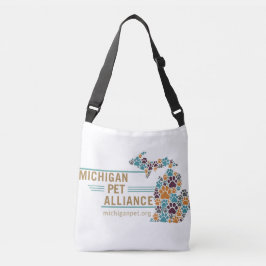 Michigan Paw Prints en One Voice Crossbody Bag Crossbody Tas