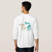 Michigan Paw Prints Mannen Basic Sweatshirt (Achterkant volledig)