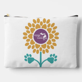 Michigan Paw Prints Zonnebloem Travel Pouch Etui