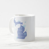 Michigan Personalized Name Holiday Mug (Devant gauche)