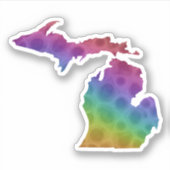 Michigan Petoskey | Sticker d'état de Great Lake (Devant)