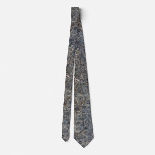 Michigan Petoskey Stone Pattern Stropdas (Achterkant)