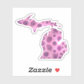 Michigan Petoskey stone | Toestand van het Grote M Sticker (Vel)