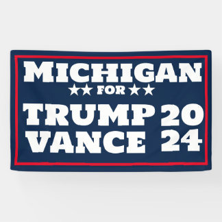 Michigan pour la bannière Trump Vance 2024