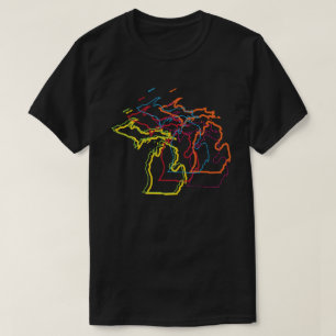 michigan pride blur t-shirt