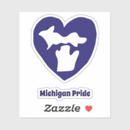 Michigan Pride Hart Sticker