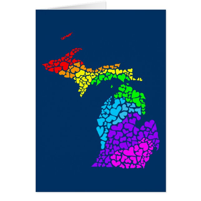 michigan pride : regenboogharten (Voorkant)