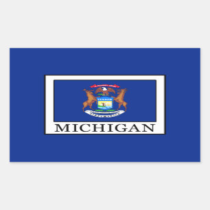 Michigan Rechthoekige Sticker