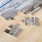 Michigan Red Lighthouse in de winter Legpuzzel (Zijkant)