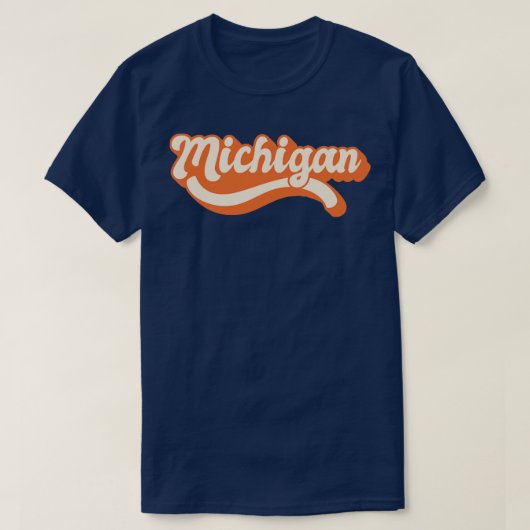 Michigan Retro1 T-shirt (Design voorkant)